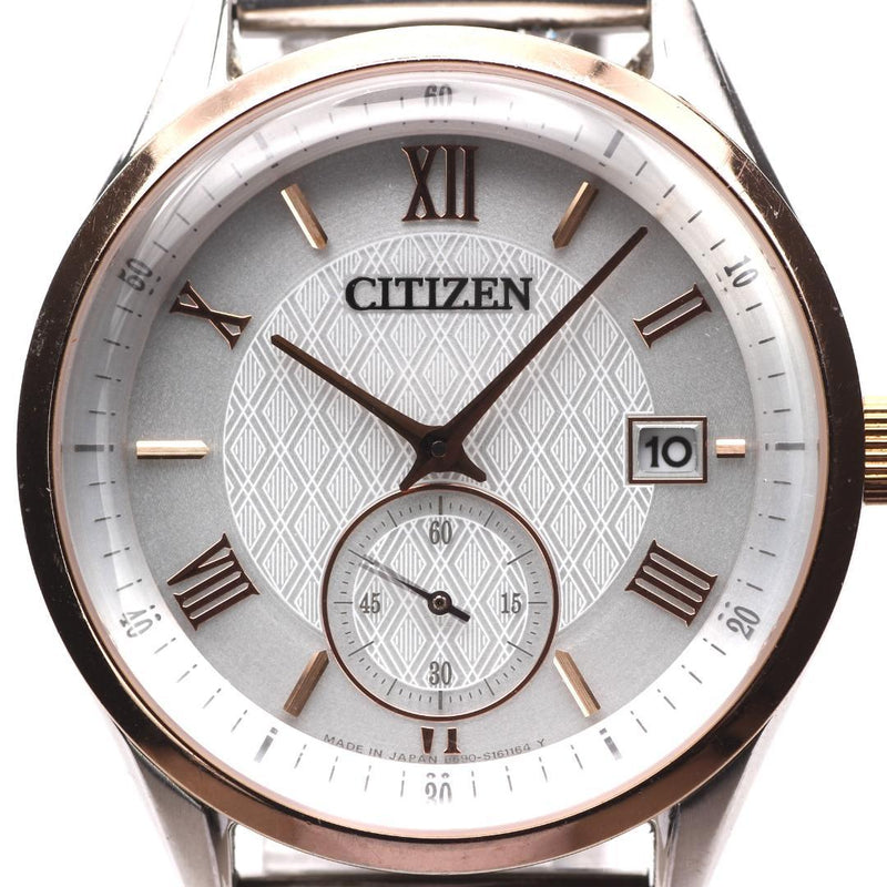 CITIZEN Mens Eco-Drive B690-S161164 Watch 38mm SS Silver Small Seconds Dial