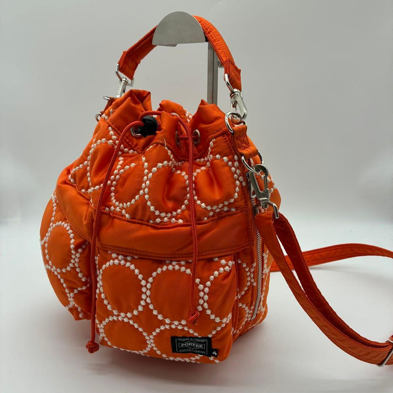 PORTER mina perhonen 2-Way Tool Bag 871 Nylon Orange Shoulder Strap 10L 230g