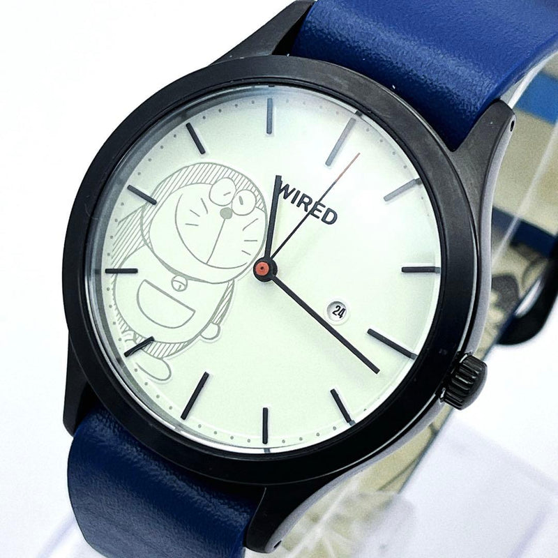 SEIKO WIRED AGAK706 Doraemon Limited 1052/1200 Quartz SS 40mm White Dial Watch