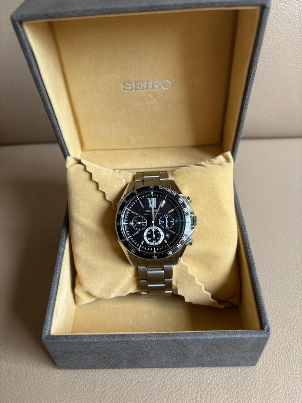 Seiko Brightz SAGA105 Radio Solar Quartz Chronograph 46mm Titanium 100M WR Watch