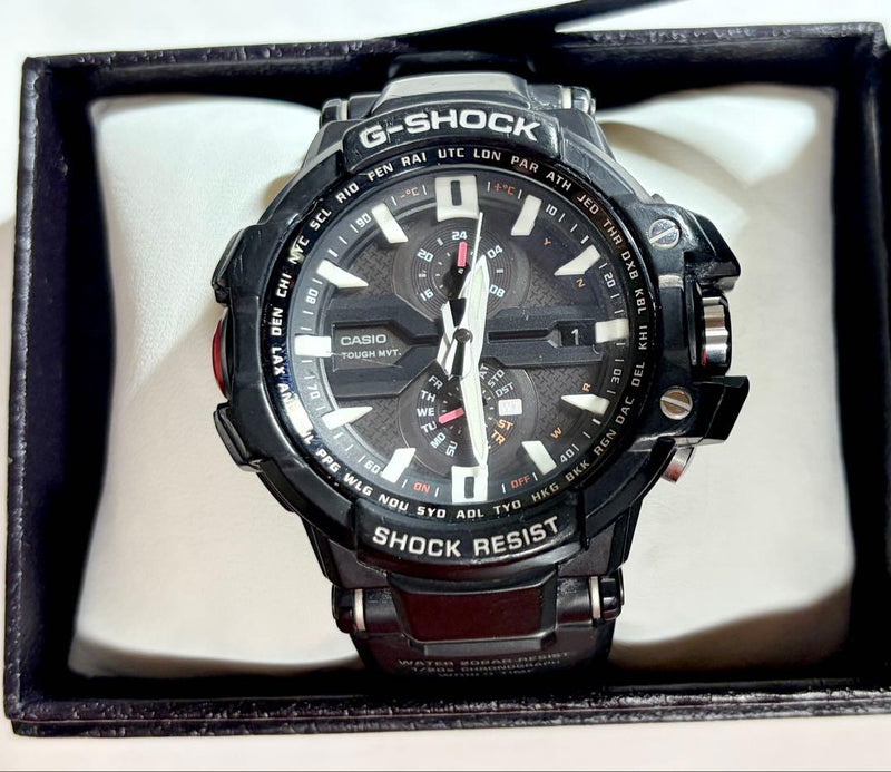 CASIO G-SHOCK GW-A1000 Solar Multi-Band 6 Black Dial Mens 20 Bar Watch
