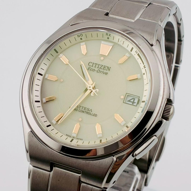 CITIZEN ATTESA Eco-Drive Mens Watch H110-T011331 Solar Radio-Controlled Date