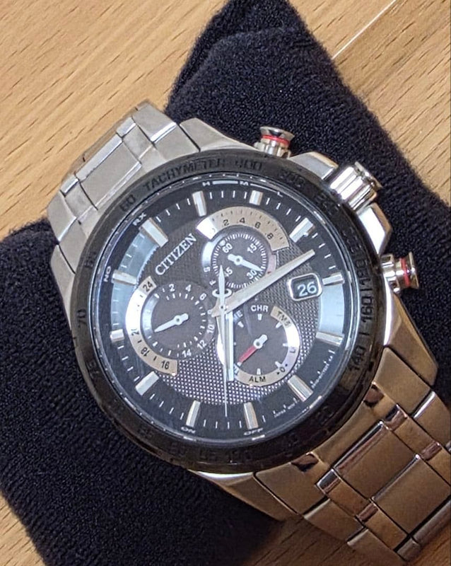 CITIZEN E610-S080576 Radio-Controlled Solar Titanium Chronograph Watch