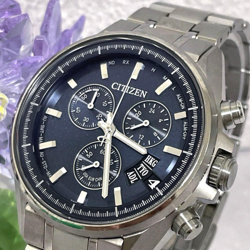 CITIZEN Attesa H610-T024564 Direct Flight Titanium Eco-Drive Bracelet Watch