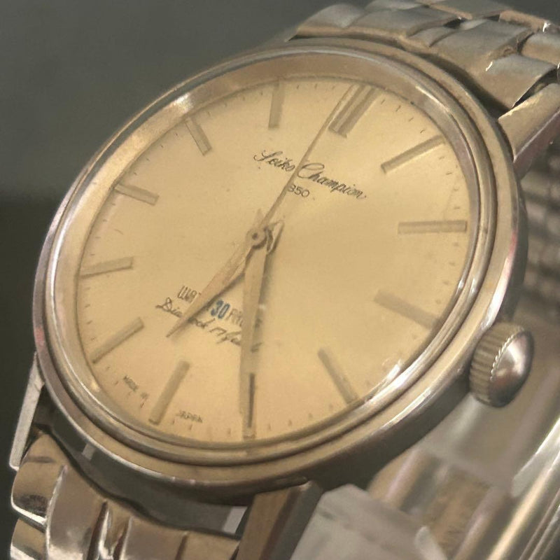 Champion 850 85898 Manual 34.6mm Stainless Steel Champagne Silver Watch