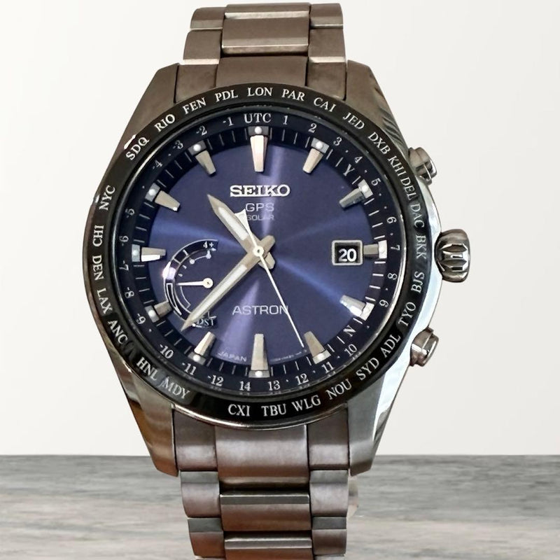 SEIKO ASTRON SBXB109 8X22-0AG0-2 GPS Solar Watch 44.8mm Case 16cm Wrist Box