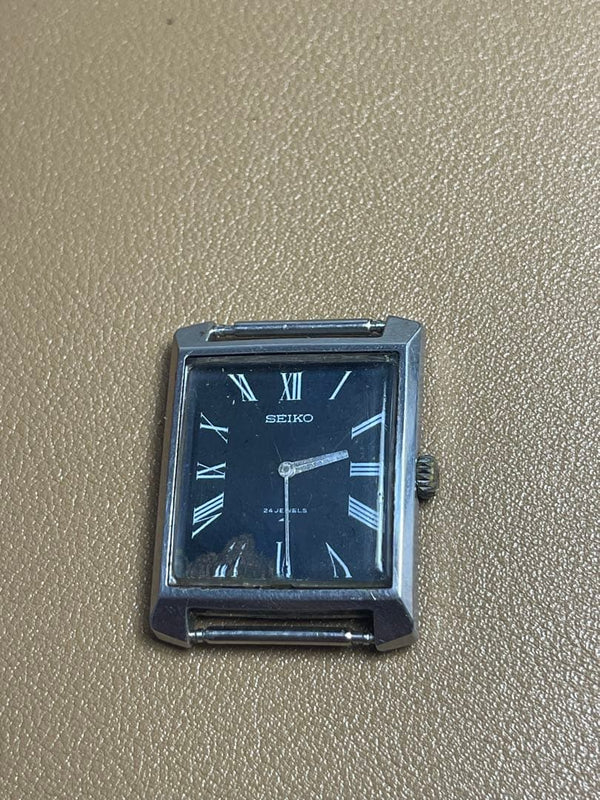 SEIKO Chariot 2220-3460 Mens Watch Manual Winding White Roman Dial 33mm