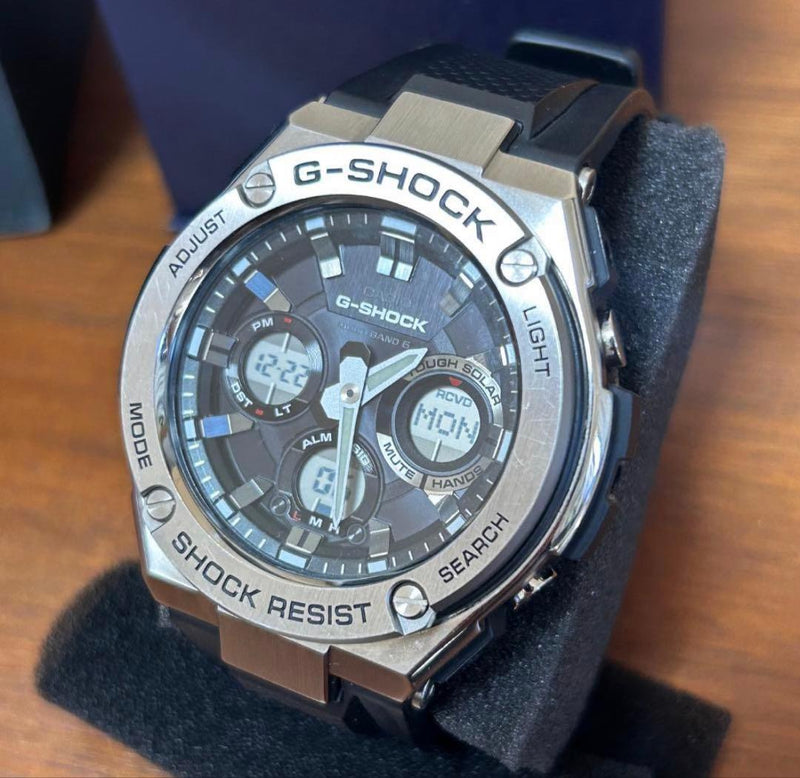 CASIO G-SHOCK GST-W110 Tough Solar Multi-Band 6 Stainless Steel Resin Watch