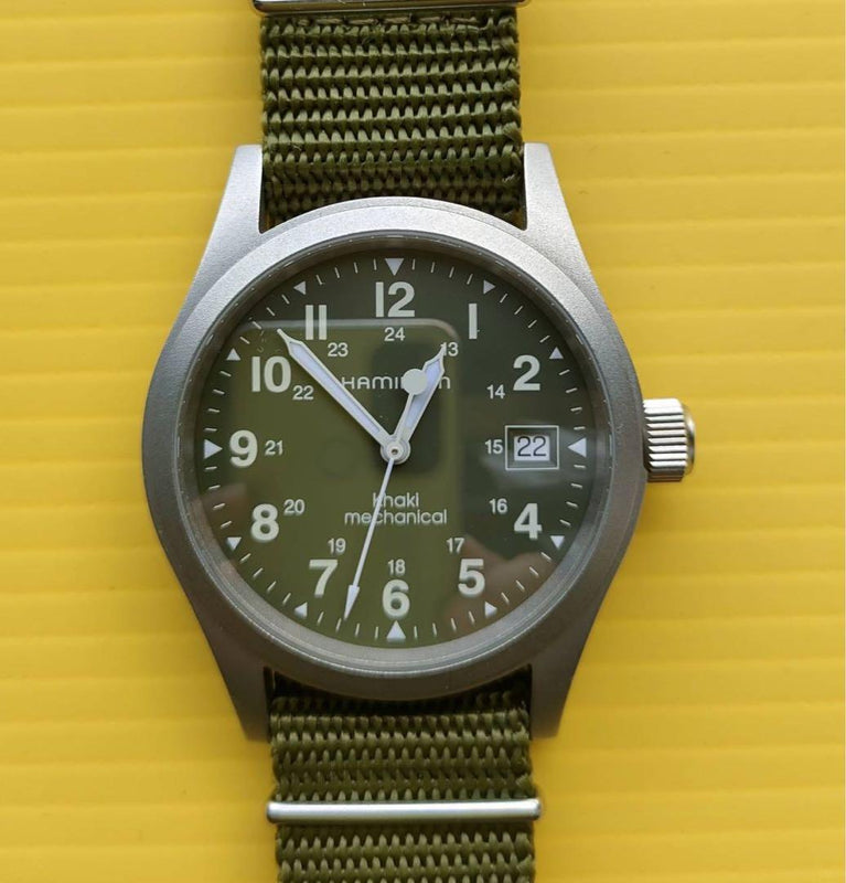 Hamilton Khaki Watch 000095 Date Nylon Band