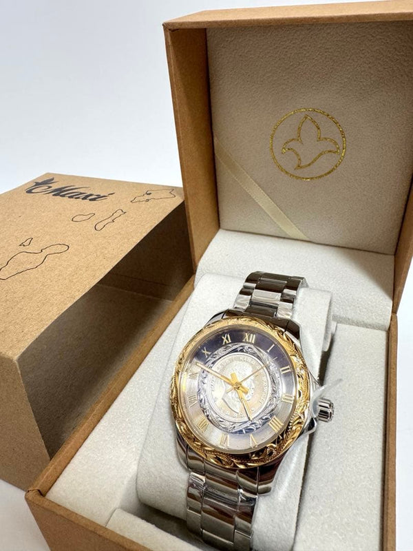 Maxi Hawaiian Jewelry Quartz Watch Stainless Steel 40mm Screw-Down Crown