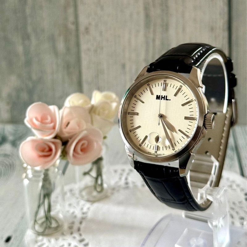 MARGARET HOWELL MHL 5518-T002188 TA Mens Quartz Round Watch 37mm Silver