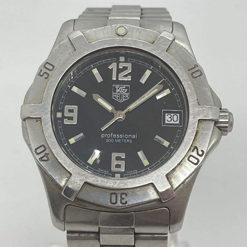 TAG Heuer 2000 Exclusive WN1110 Black Dial 38mm Quartz Unidirectional Bezel