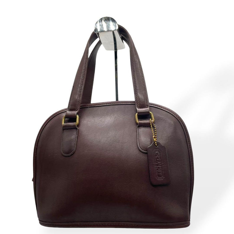 COACH Old Coach b6584 Handbag Brown Leather USA-Made H19.5cm W22.5cm D8.5cm