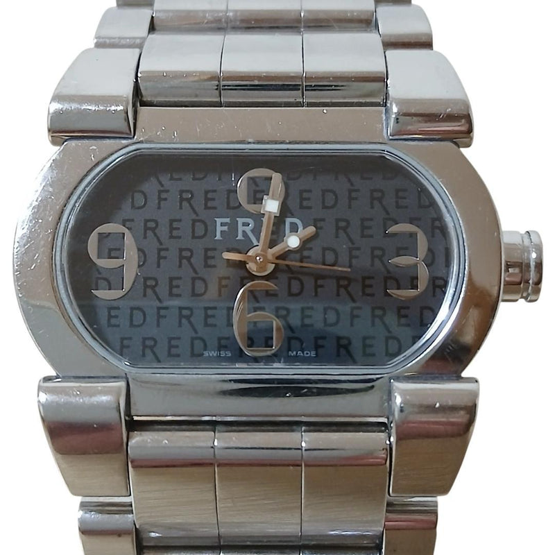 FRED FD012110 Move One Quartz Stainless Steel 32mm Black Dial Sapphire Glass