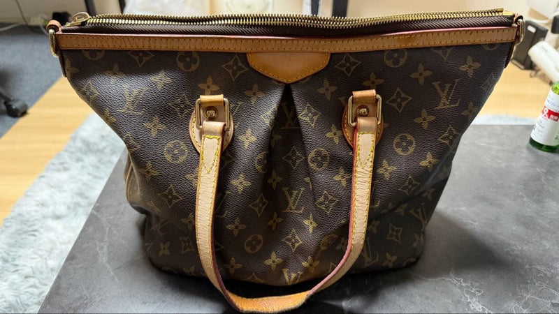 LOUIS VUITTON Palermo PM M40145 Monogram Canvas Brown 2Way Hand Shoulder Bag