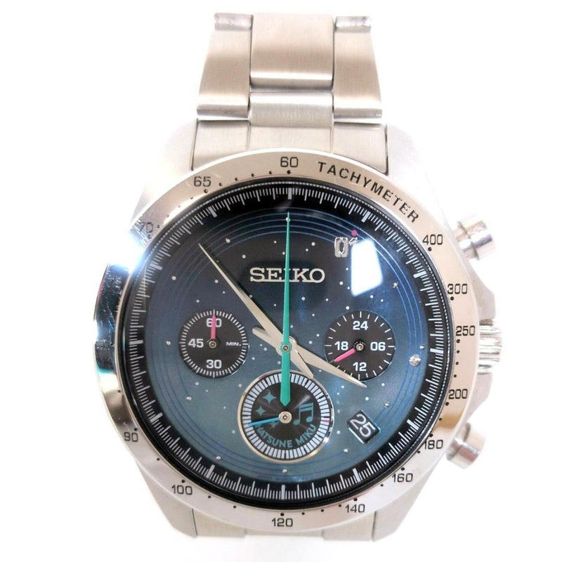 SEIKO Hatsune Miku 16th 8T63-02J0 Quartz Chronograph Watch 10 Bar WR Ltd 3900