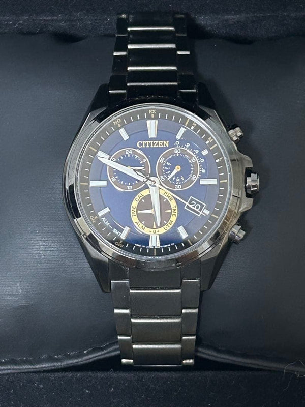 CITIZEN Attesa AT3055-57L Solar Radio Chrono Titanium DLC 1800 Limited Watch
