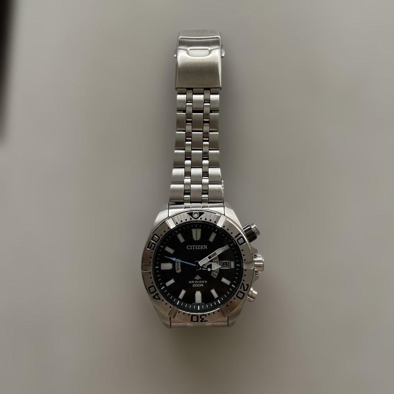 CITIZEN AIR DIVERS 200M PMD56-3081 Eco-Drive Radio Control Urethane Watch