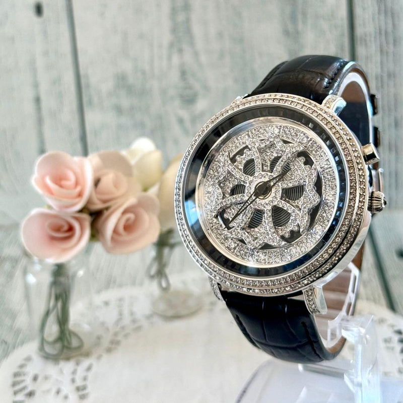 Anne Coquine Quartz Watch 46mm Silver Case Original Silver Bracelet Unisex
