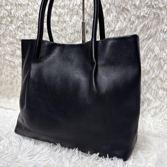 JURGEN LEHL Leather Pebbled Square Tote Bag A4 34cm W 30cm H 9cm D Handle 16cm