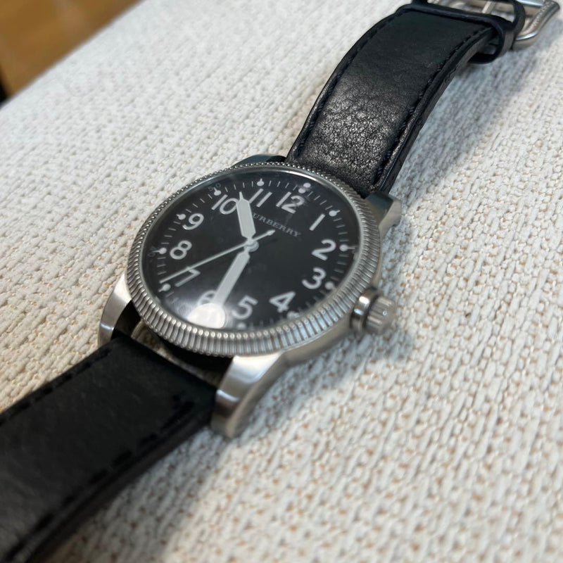 Burberry BU7805 Swiss Quartz 44 Millimeter Leather 100M Water Resistant