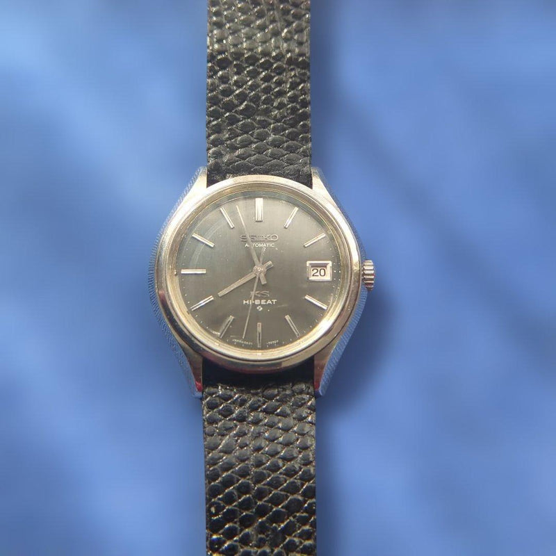 Seiko KS 5625-7120 Automatic Gray Dial Watch Quickset Flaw No Medallion
