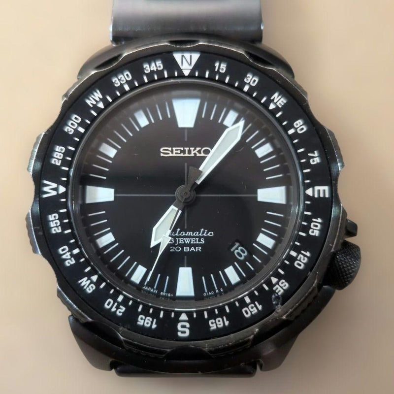 SEIKO Trek Monster Tictac Edition Automatic Watch 6R15-01H0 Black Dial 17.5cm