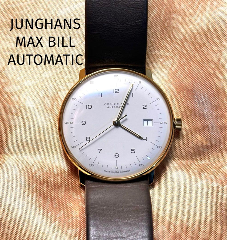 MAX BILL 027/7806.00 Automatic Watch 38mm Gold SS White Dial Gray
