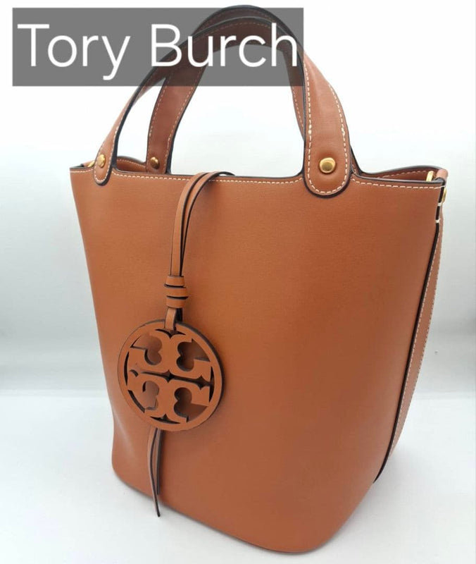 TORY BURCH Miller Mini Leather Crossbody Bag Wild Mushroom Brown H25cm W30cm