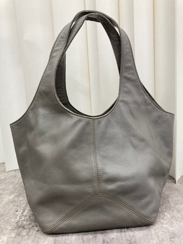 genten Euphrates Leather Handbag Gray A1511 Shoulder Bag Crossbody Bag