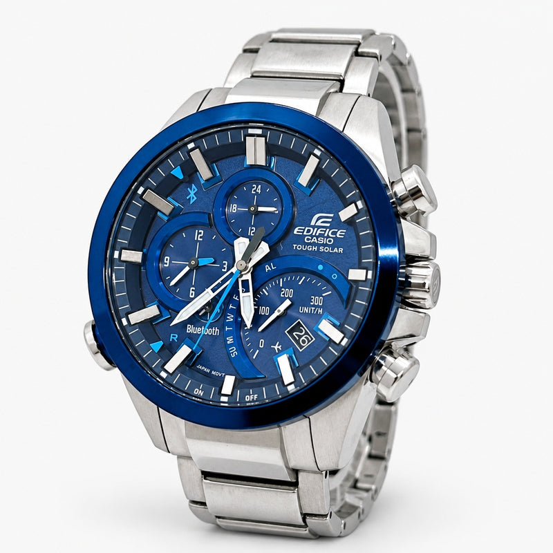 CASIO EDIFICE EQB-500 Tough Solar Powered Bluetooth Enabled Mens Wristwatch