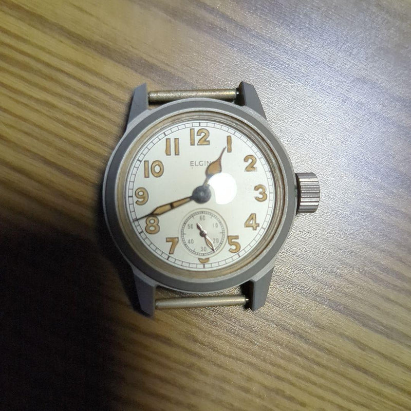 Manual Wind Analog Small Seconds WWII Military Pilot Dept Ordinance Watch
