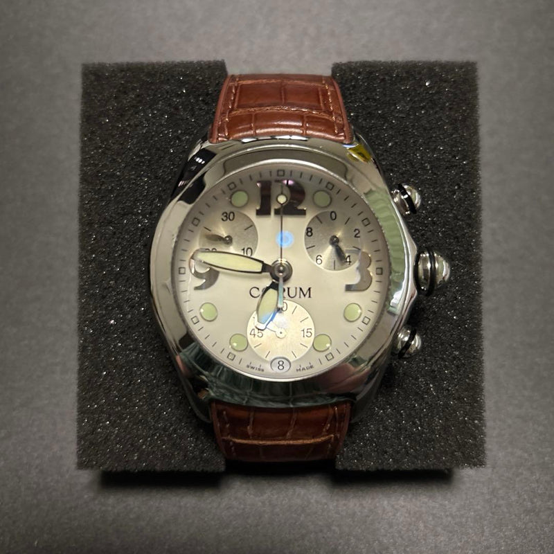 CORUM Bubble 396.150.20 Chronograph 697285 Quartz SS 45mm 200m Sapphire Date
