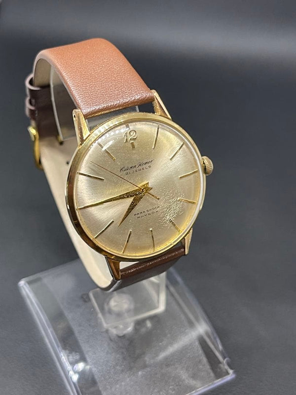 CITIZEN Homer HR1500804 Mens 1962 Manual Winding Watch 21J 36mm 20M C.G.P.