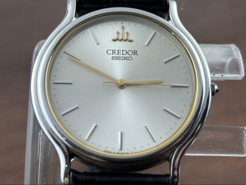 SEIKO CREDOR 8J81-6A30 Quartz Mens Watch 36mm x 32mm Case Battery Replaced