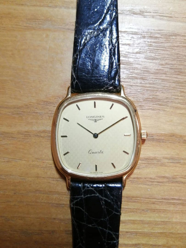Longines Quartz Watch 150 Swiss 7054 Hands Move Operation Unconfirmed Worn Band