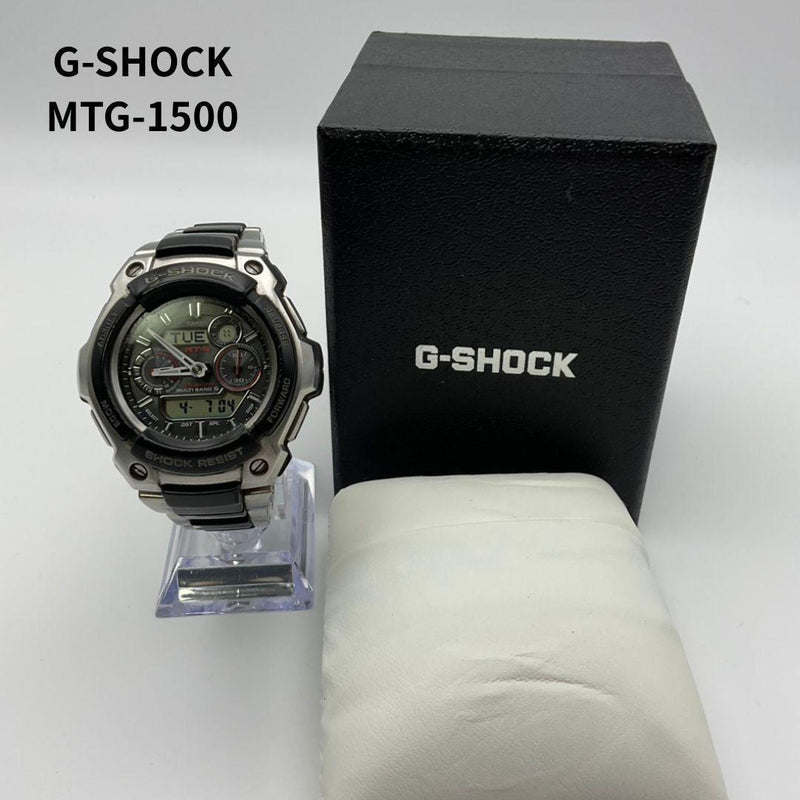 Casio G-SHOCK MTG-1500 Watch Tough Solar Waveceptor Hybrid Metal Resin 40mm