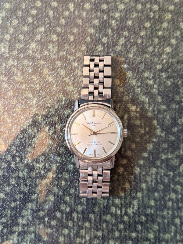 SEIKO Champion 850 J15018 Manual Wind 17J Silver Dial Stainless Steel Band 1966
