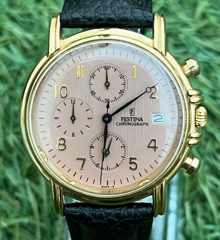 FESTINA Quartz Date Alarm Chronograph Brown Dial 37.5mm Watch