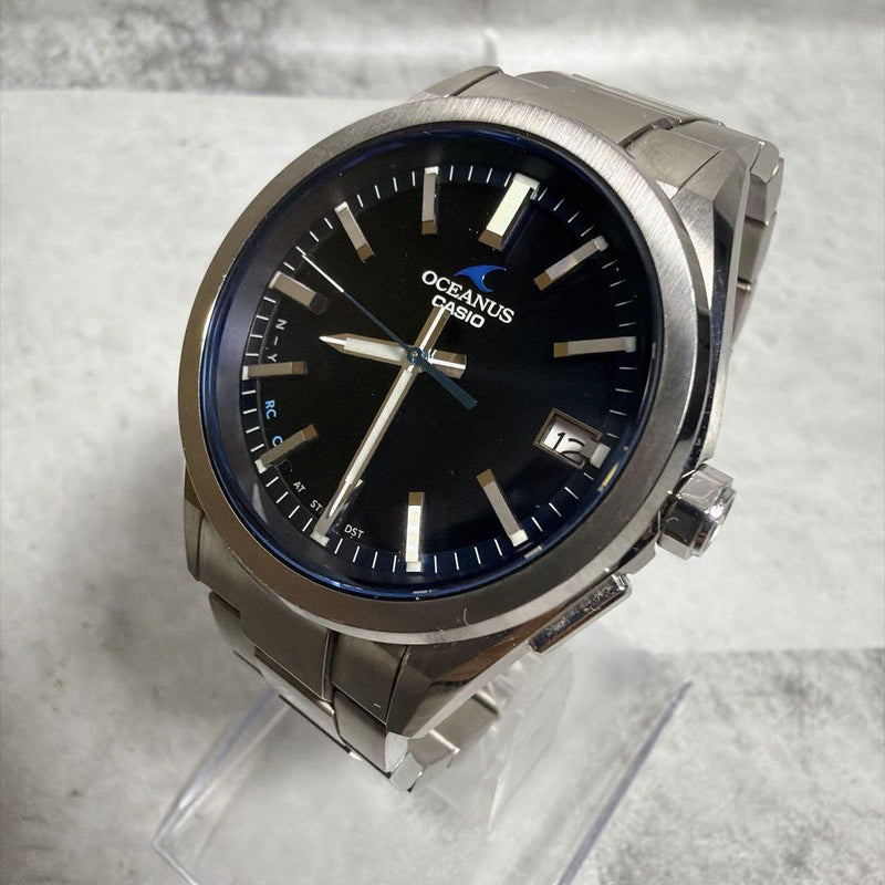 CASIO OCEANUS OCW-T200 Solar Radio-Controlled Quartz Black Dial Watch Extra