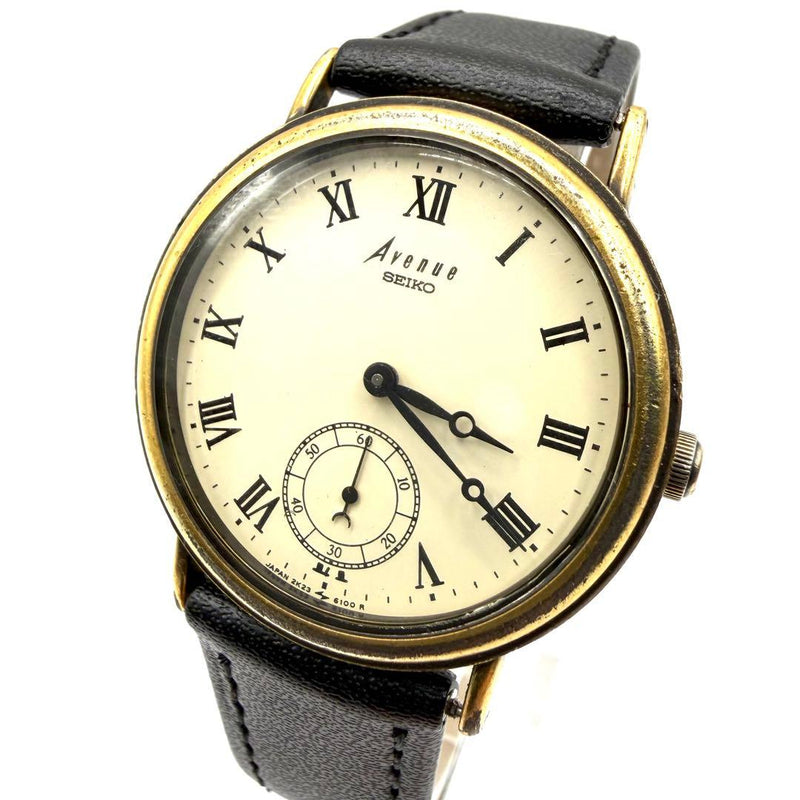 SEIKO Avenue 2K23-6040 Quartz Ladies Watch Gold Stainless Steel Ivory Dial