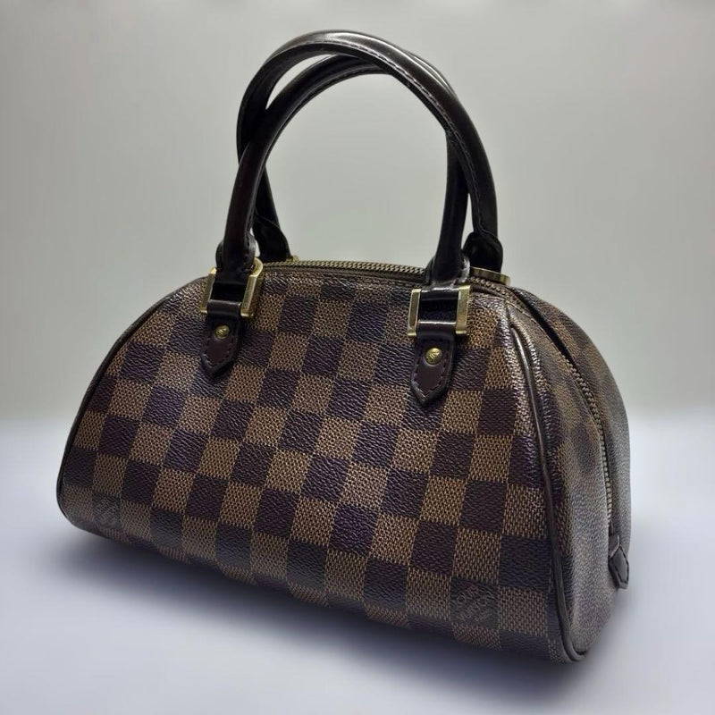 LOUIS VUITTON N41436 Rivera Mini Damier Canvas Ebene Handbag H13 W23 D13cm