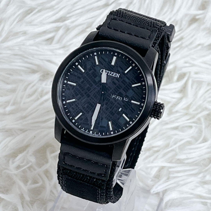 CITIZEN CHARI&CO BM8477-12E EcoDrive Black 42mm SS Nylon 10ATM Watch Limited 500