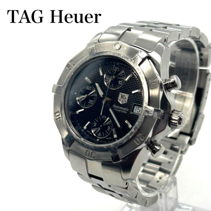 TAG HEUER CN2111 Automatic Chronograph 39mm Stainless Steel Black Dial Bracelet