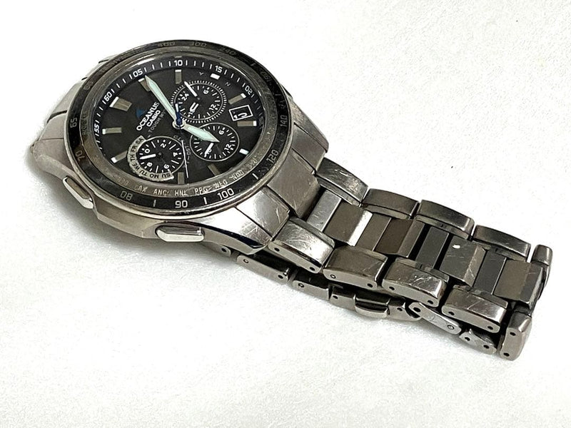 Casio Oceanus Manta OCW-S1200-1AJF Radio Solar Full Titanium 5 Motor Chrono