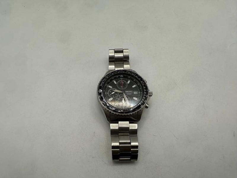 7T92-0CF0 Flightmaster Quartz Chronograph Black Dial Slide Rule 100m Watch