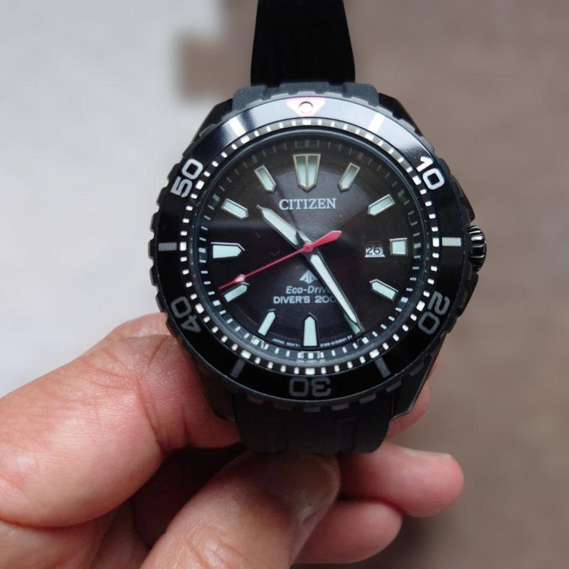 CITIZEN PROMASTER Eco-Drive Quartz 200m Stainless Steel Black Diver Watch