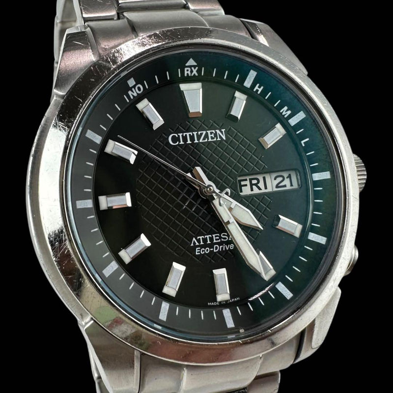CITIZEN Attesa ATD53-2981 H100-T014844 Radio Solar Quartz Titanium 43mm Watch
