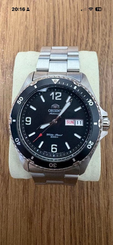 ORIENT SAA02001B3 Mako Automatic 200m Diver Mens Watch Black Stainless Date Day