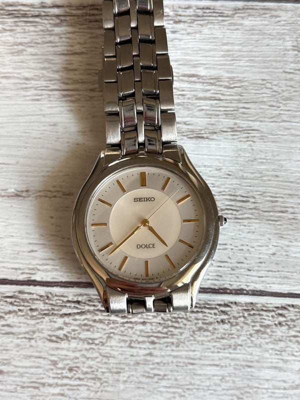 SEIKO DOLCE 8J41-6030 Mens Watch Shell Dial 16cm Wrist Size